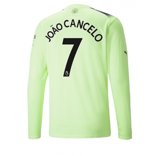 Manchester City Joao Cancelo #7 Tredje Tröja 2022-23 Långärmad Manchester City Joao Cancelo #7 Tredje Tröja 2022-23 Långärmad